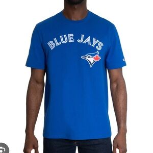 MLB Toronto Blue Jays Embroidered Logo Tee Shirt - Blue